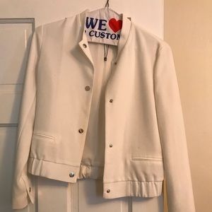 White baseball jacket